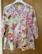 TONI Damen Tunika Bluse Gr. 42 mehrfarbig Blu...
