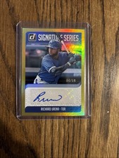 2018 Donruss Signature Series #44 Richard Urena Toronto Blue Jays Gold /10 Auto