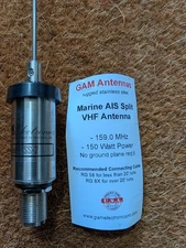 GAM Electronics SS-2 Marine Antenna VHF/AIS FREE SHIP
