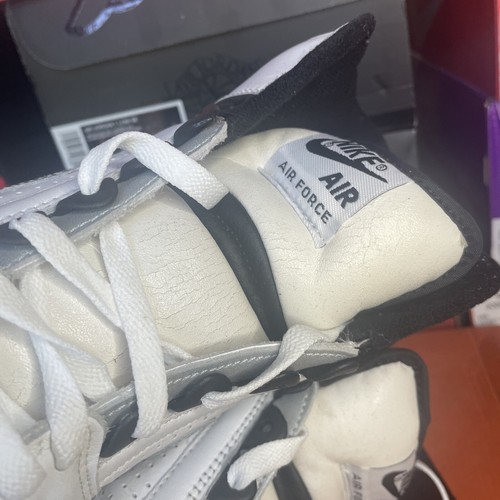 Men’s Sz 8.5 Air Force 2 White Metallic Silver Black Never Been Worn *2002* - Picture 10 of 11