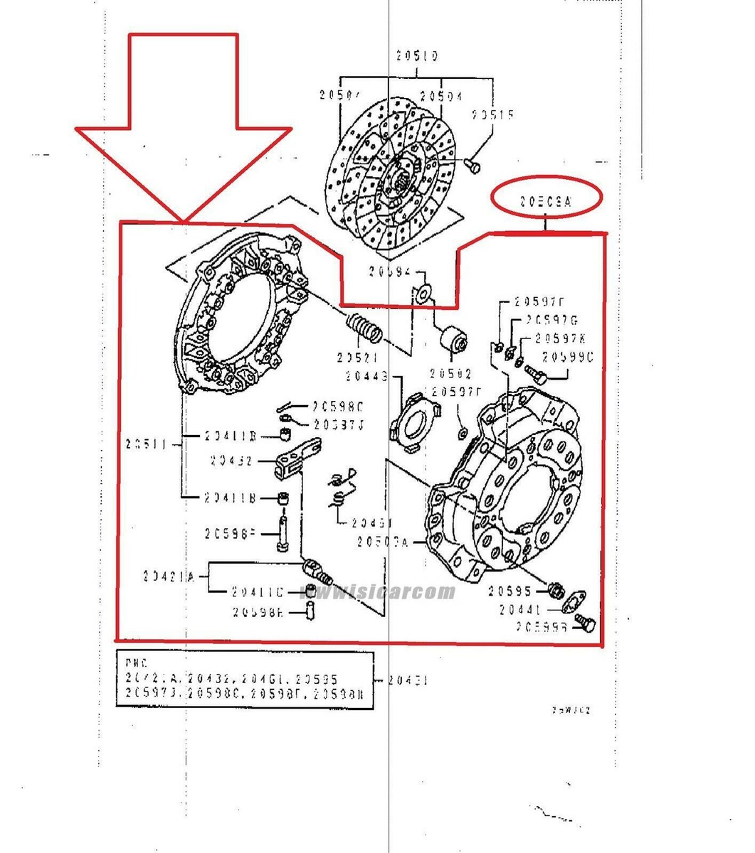 MITSUBISHI FUSO BUS AERO MIDI MK517F CLUTCH COVER ME521106