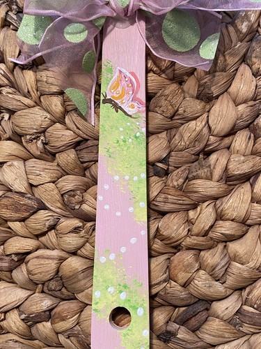 Handpainted Wood Spoon Happy Spring For Utensil Caddy - Picture 4 of 4