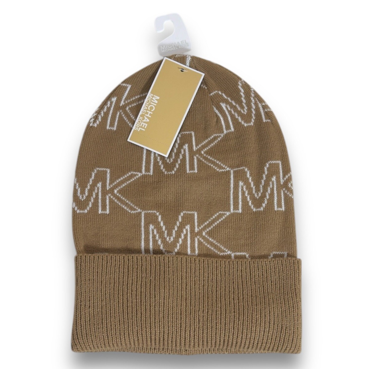 (Ew)Michael kors ladies beanie New Michael Kors Womens Light Gray Cable Knit Winter Beanie  main image 2