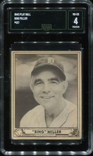 1940 Play Ball R335 #137 Bing Miller Detroit Tigers (A pictorial) - GMA 4 VG/Ex