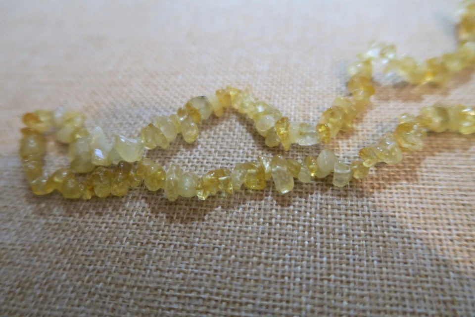 ECHT CITRIN *** Splitter Strang Kette Kettenstrang 39 cm, UNIKAT - Bild 4 von 4