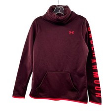 Under Armour Women's Active Pullover Cowl Neck Maroon/Pink Size Small