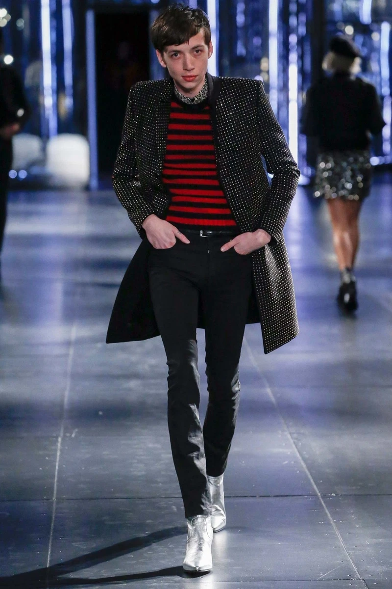 Saint laurent striped sweater sale