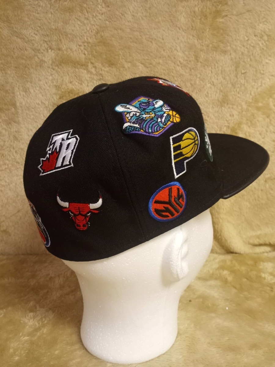 Vintage Reebok Nba Eastern Conference Logo Embroidered Fitted Sz 7