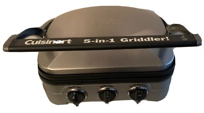 Cuisinart GR-4N 5-in-1 Grill Griddler Panini Maker w/ Waffle Plate
