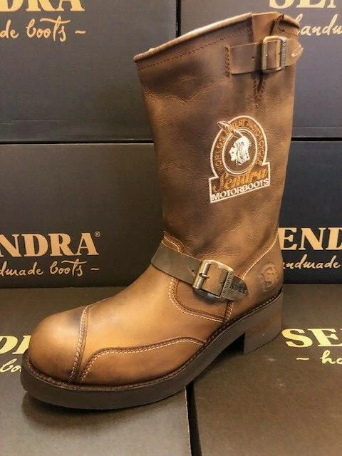 pijnlijk slang oosten Sendra Boat Cowboy Boots Western Boots Biker Boots Motorcycle Boots 3565  Brown | eBay