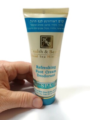 HB Refreshing Foot Cream Deodorant + Menthol Fragrance 100ml & Dead Sea Minerals