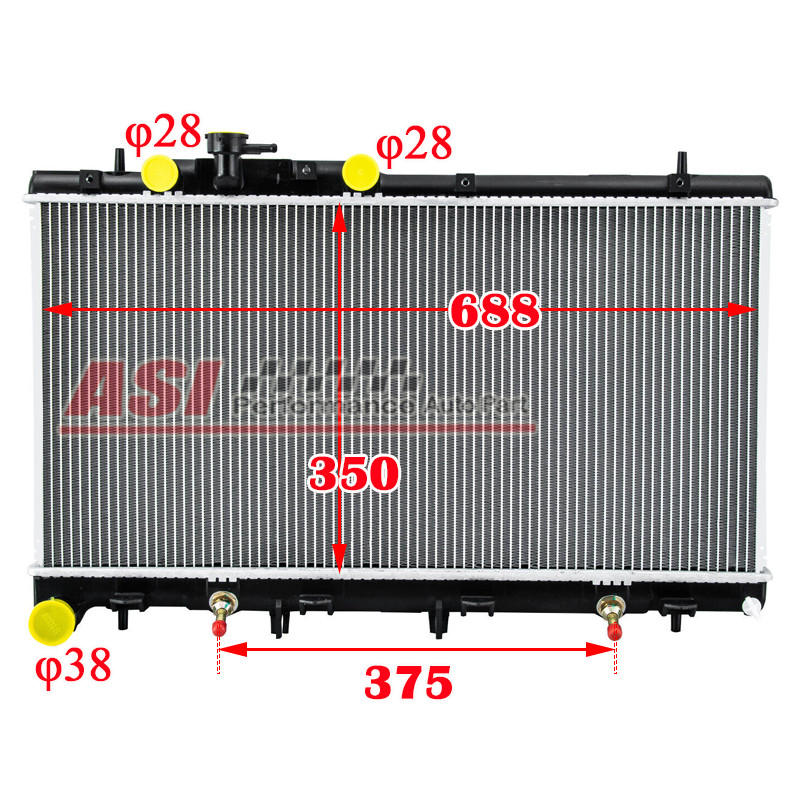 Aluminum Core Radiator For 1998-2003 00 SUBARU LIBERTY OUTBACK BH Petrol 3.0L L6