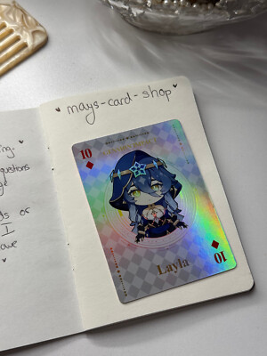 Goddess Story | Genshin Impact TCG   Layla Card Deck   Play Cards