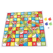 Snake Ladder Educational Kids Children Toys Family Interesting Board Game LK