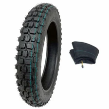 3.00-12 Combo Knobby Tire and Inner Tube TR87 Motorcyc Mini Dirt Bike Off Road