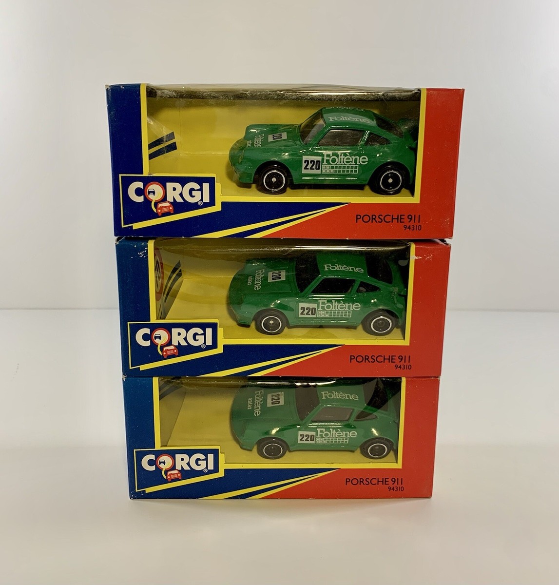 VINTAGE CORGI TOYS DISPLAY BOX 13 RACE CARS N.O.S BMW -JAG