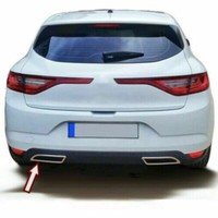 Set Edelstahl Blende Auspuff Attrappen Chrom FüR Renault Megane 4 Ab 2016