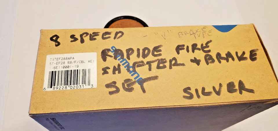 NOS Shimano 3x8 Spd V-Brake Lever Shifter Set MTB Bicycle Vtg 2000 Trek Klein XT - Image 3 of 4