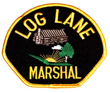 LOG LANE? MARSHAL - COLORADO CO Sheriff Police Patch SUNRISE LOG CAIN CLOUD 