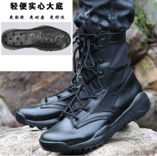 Hombres Botas Tácticas Botas Militares Peso Ligero Combate Motocicleta Bota Zapatos de Trabajo