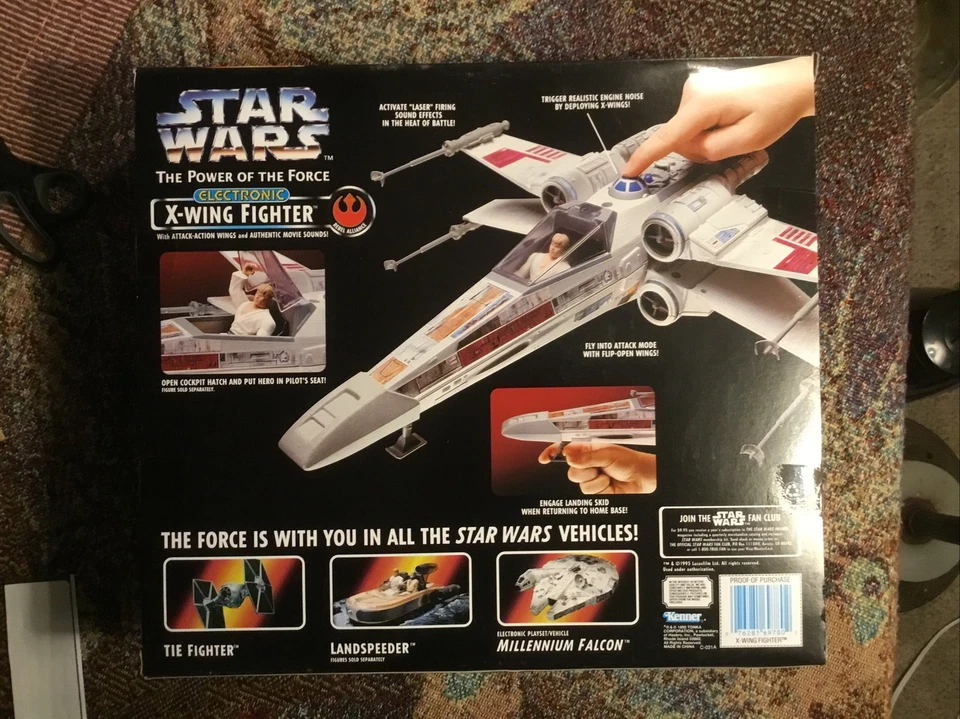 🚀🚀Star Wars Power of the Force Electronic X-Wing Fighter 2001🚀🚀 - Image 3 of 4