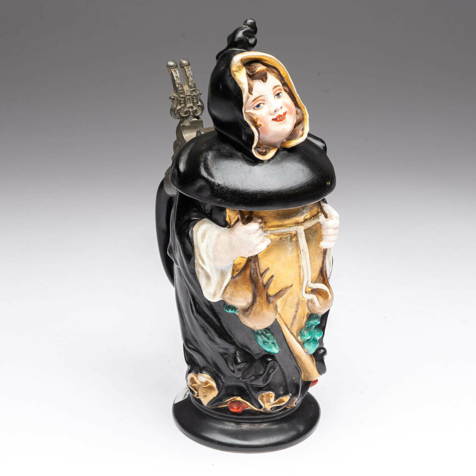 J. Mayer Munich Child Figural Lidded Beer Stein Lithophane 1/4 L Repair Needed eBay