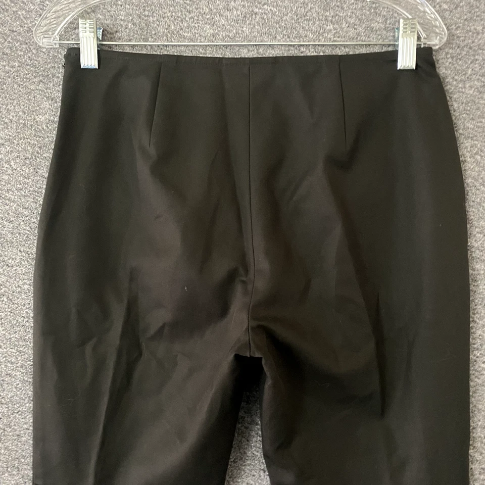 Pantalones de vestir Worth New York para mujer talla 4 marrón ajustados pierna recta algodón cremallera Foto 4 de 4