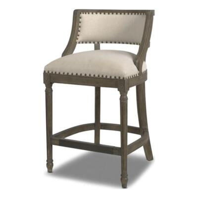 Jennifer Taylor Home Paris 26.5'' Farmhouse Counter Height Bar Stool Light Beige