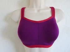 NATORI 32D #731050 YOGI SPORTS UNDERWIRE BRA, JEWEL VIOLET / STRAWBERRY, NWT $72