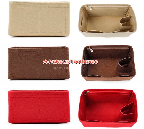Felt Zipper Organizer Insert Liner Shaper Inner Bag For LV Speedy 25 S105 - Picture 2 of 14
