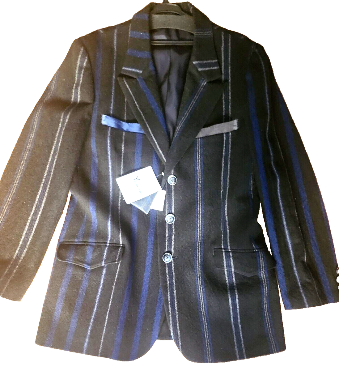 YOHJI YAMAMOTO X Y'S BLAZER MULTI COLOR STRIPES WOOL SILK CH