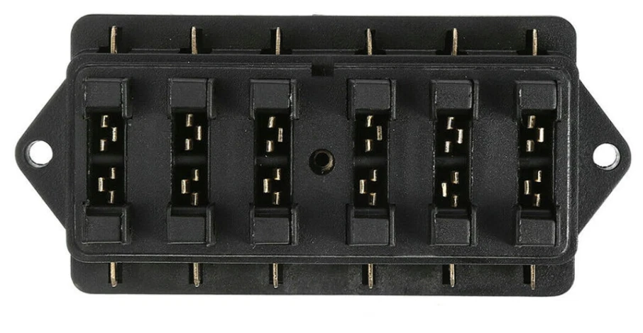 6-WAY 12V ATC/ATO BLADE FUSE BOX WITH TOP FASTNER - Image 3 of 4