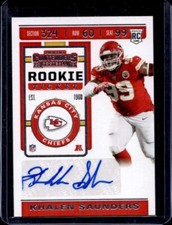 2019 Panini Contenders Khalen Saunders #266 Rookie Autograph