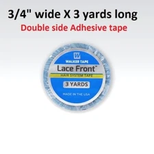 Lace Front Support Tape 3/4" X 3 yard roll double side adhesive Walker Tape