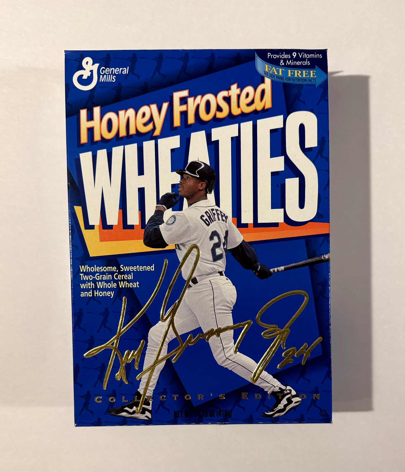 KEN GRIFFEY JR 1997 Мед Матовая Пшеница Пустая Коробка Зерновых Без Жира-image