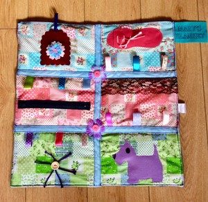 WEIGHTED Dementia/Alzheimer's Twiddle Fidget Sensory Blanket