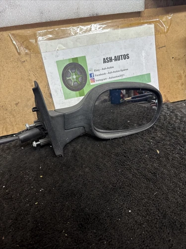 Nissan Micra K12 MK3 /2002-2008 RightSide Manual Door Mirror Matte Black Grained