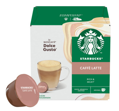 Nescafe STARBUCKS CAFFE LATTE - Dolce Gusto Capsules BOX 12 pods