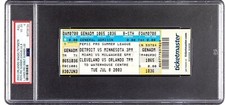 LeBron James FULL Ticket NBA Pro Debut 2003 NBA Summer League Debut PSA 4