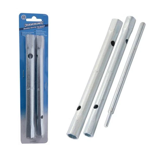 Silverline 3 Piece Monobloc Mono Bloc Back Nut Tap Spanner