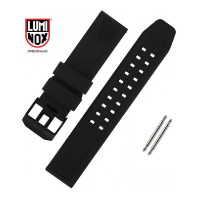 Genuine Luminox Band 23mm 3050 3150 3080 3950 8400 8800 NAVY SEAL EVO Black Buck