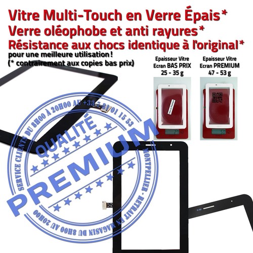 Vitre Tactile Assemblée Prémonté Samsung GT P3100 TAB2 Ecran Verre PREMIUM Noir - Photo 3/5