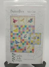 Butterflies Quilting Pattern Kids Quilt 37X56" Garden Trellis Designs  
