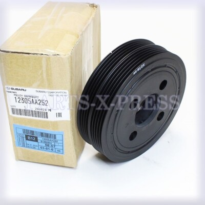 #ad OEM GENUINE NEW SUBARU ENGINE HARMONIC BALANCER DAMPENER CRANKSHAFT 12305AA252 $137.43