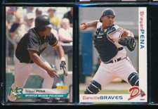 Lot (2) Brayan Pena 2003 Choice #15 2001 Grandstand #14 Braves (K107) SWSW7