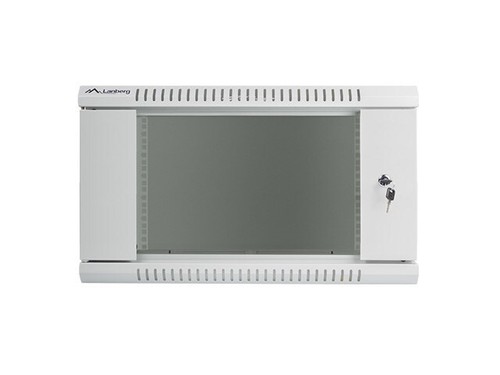 5901969403084 Lanberg wandmontierter Installationsschrank 19'' 6U 600x600mm grau - Bild 2 von 5