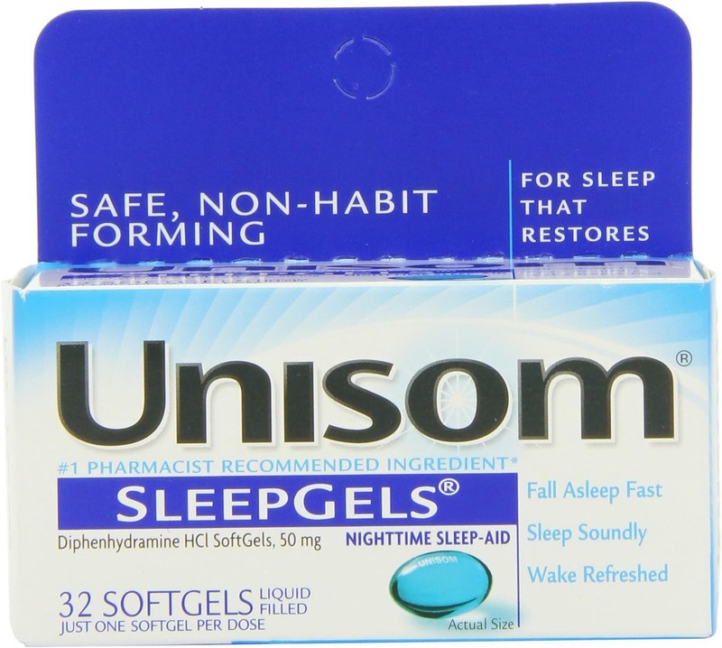Unused Unisom SleepGels, 32 Count (Pack of 2)