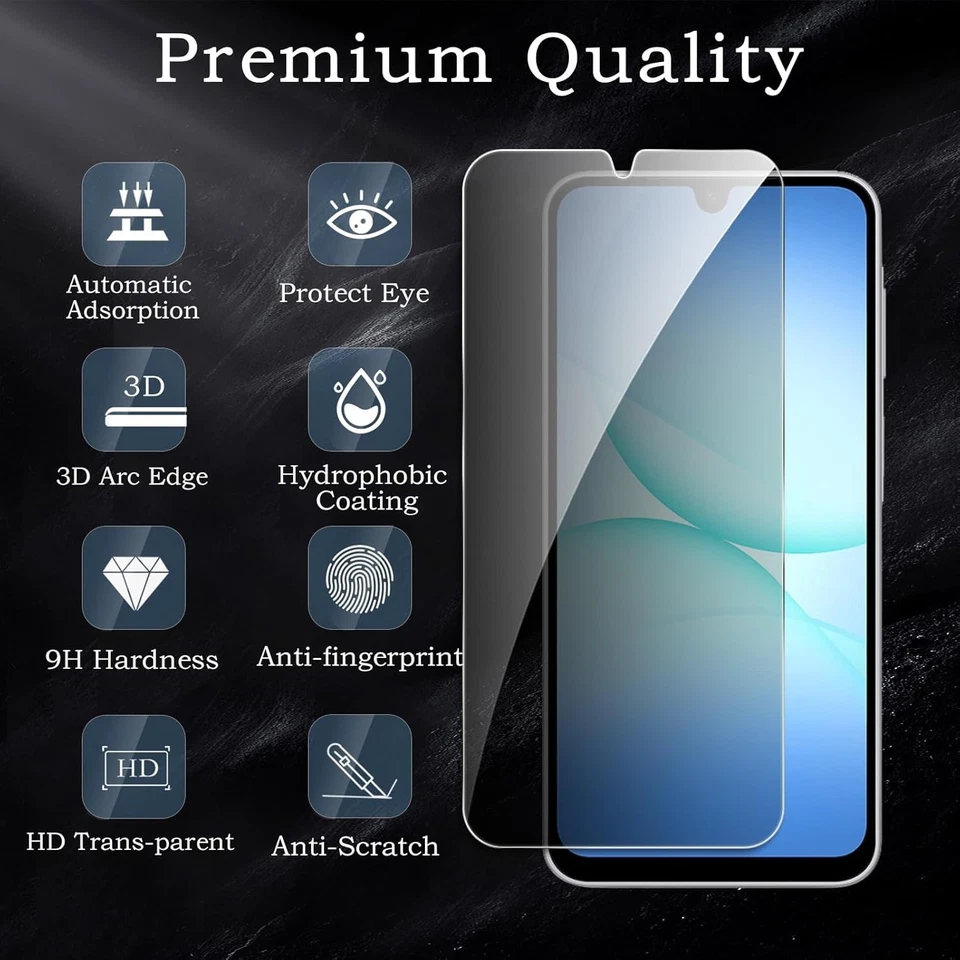3X Privacy Tempered Glass Screen Protector For Samsung Galaxy A17 A16 A15 A14 5G - Image 3 of 4