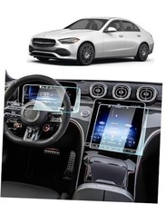  2PCS 2025 C300 Screen Protector For 2022 Benz C300 2022-2025 2HD 12.3 11.9