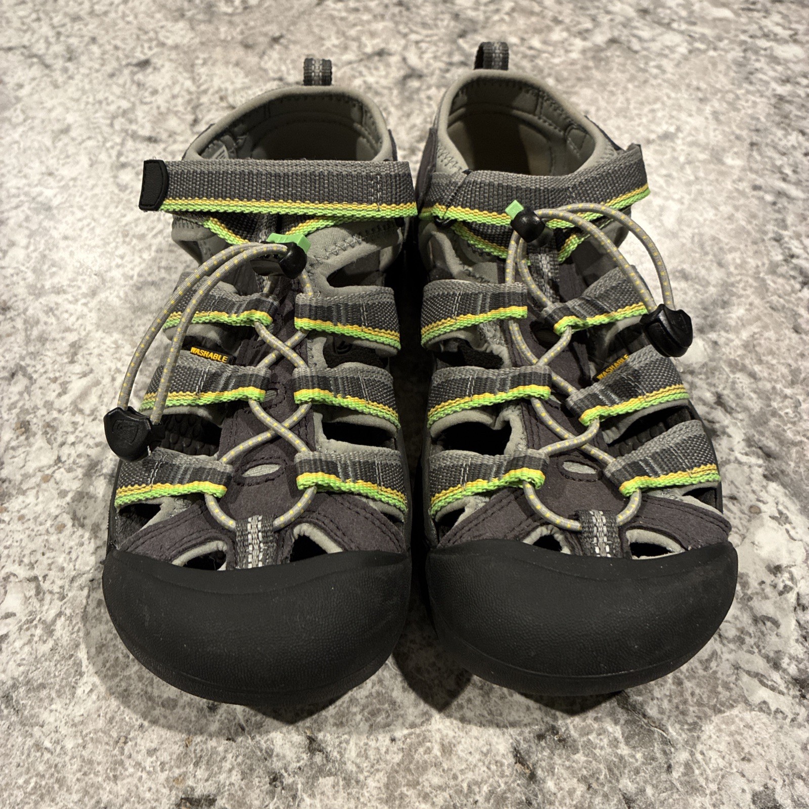 Sandali sportivi impermeabili Keen Boys Newport H2 1014266 Racer grigio verde taglia 5